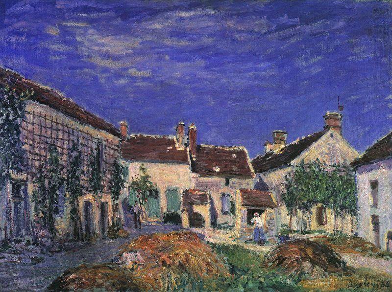 A Farmyard near Sablons, Alfred Sisley